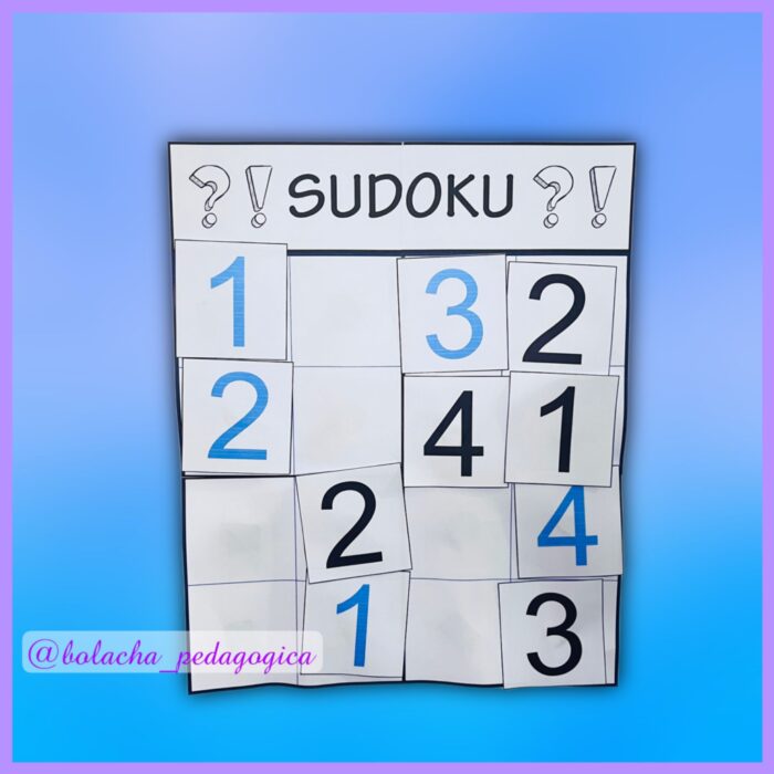 Sudoku Para Crianças. Jogo Lógico. Encontre Os Locais Para Blocos