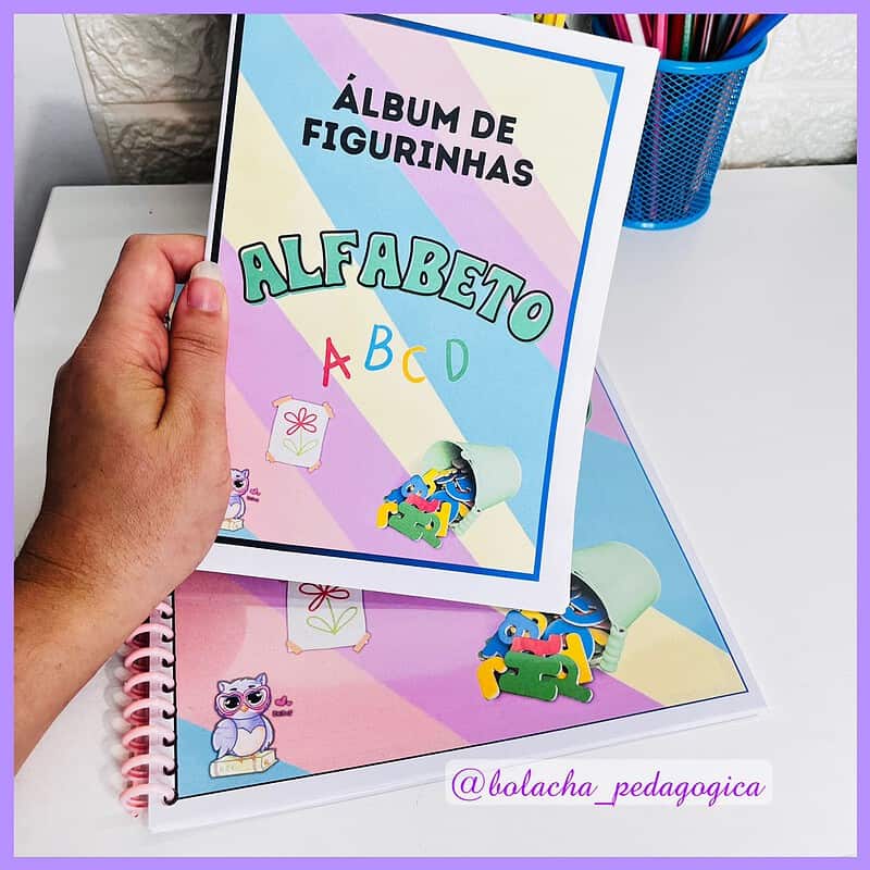 Álbum de Figurinhas do Alfabeto - Loja Bolacha Pedagógica